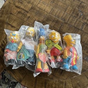 The Simpsons Vintage Collectible Burger King Toys Set NWT